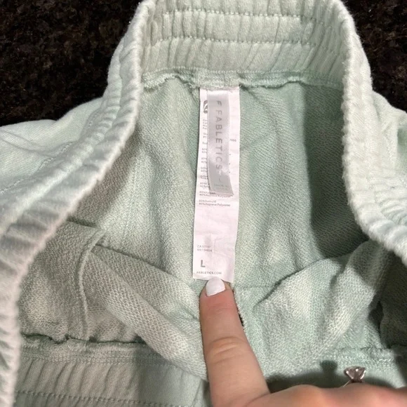 Fabletics Mint Green Joggers large - Picture 3 of 5